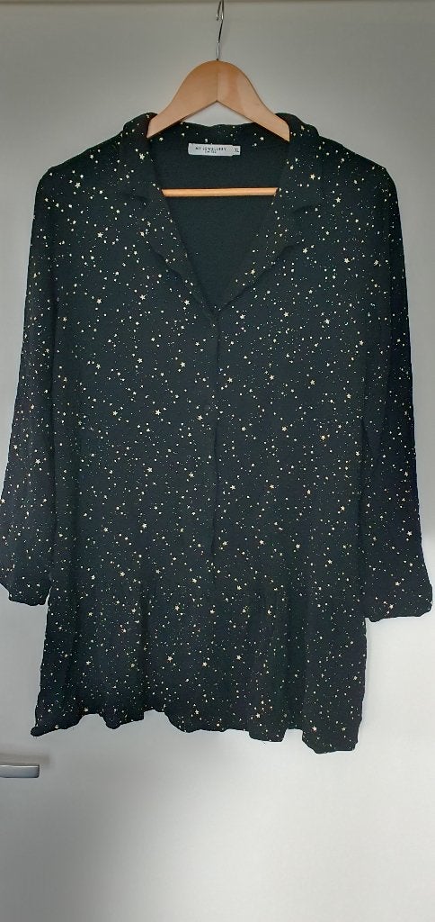 Tuniek/jurkje zwart met goud. Maat XL. my-jewellery, Ophalen of Verzenden, Gedragen, Maat 46/48 (XL) of groter, Zwart