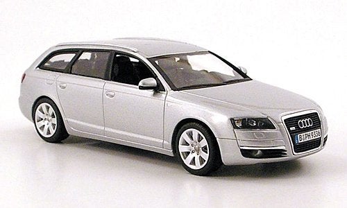 Schaalmodel Audi A6 Avant zilver, Ophalen of Verzenden, Nieuw, Auto