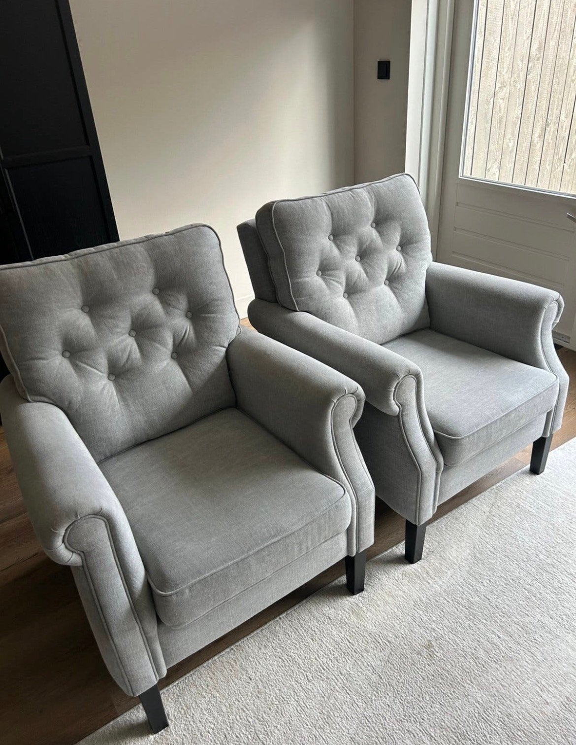 Landelijke fauteuils grijs, Ophalen, Eenpersoons, 75 tot 100 cm, Zo goed als nieuw