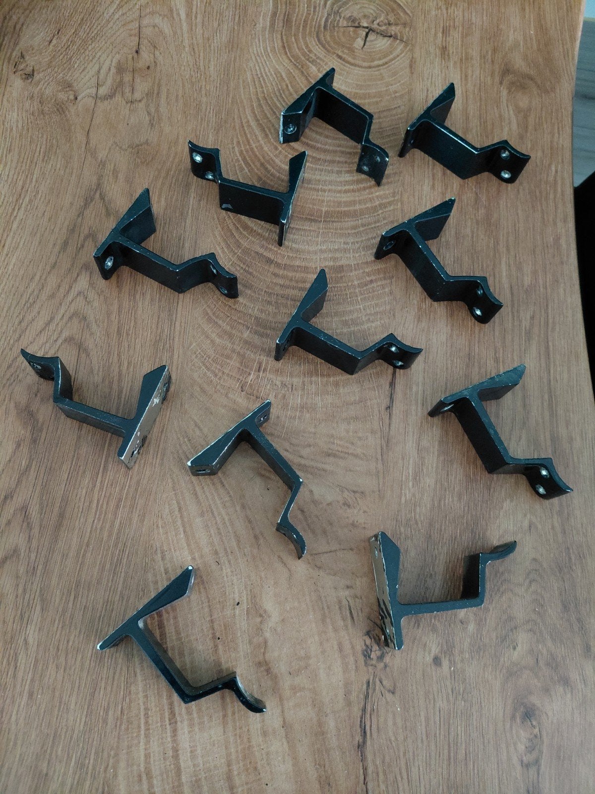 zwarte metalen beugels trapleuning, Ophalen of Verzenden, Gebruikt, 250 mm of meer, Overige typen