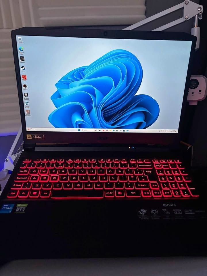 Acer Nitro 5 Gaming Laptop, Met videokaart, Qwerty, Zo goed als nieuw, Gaming