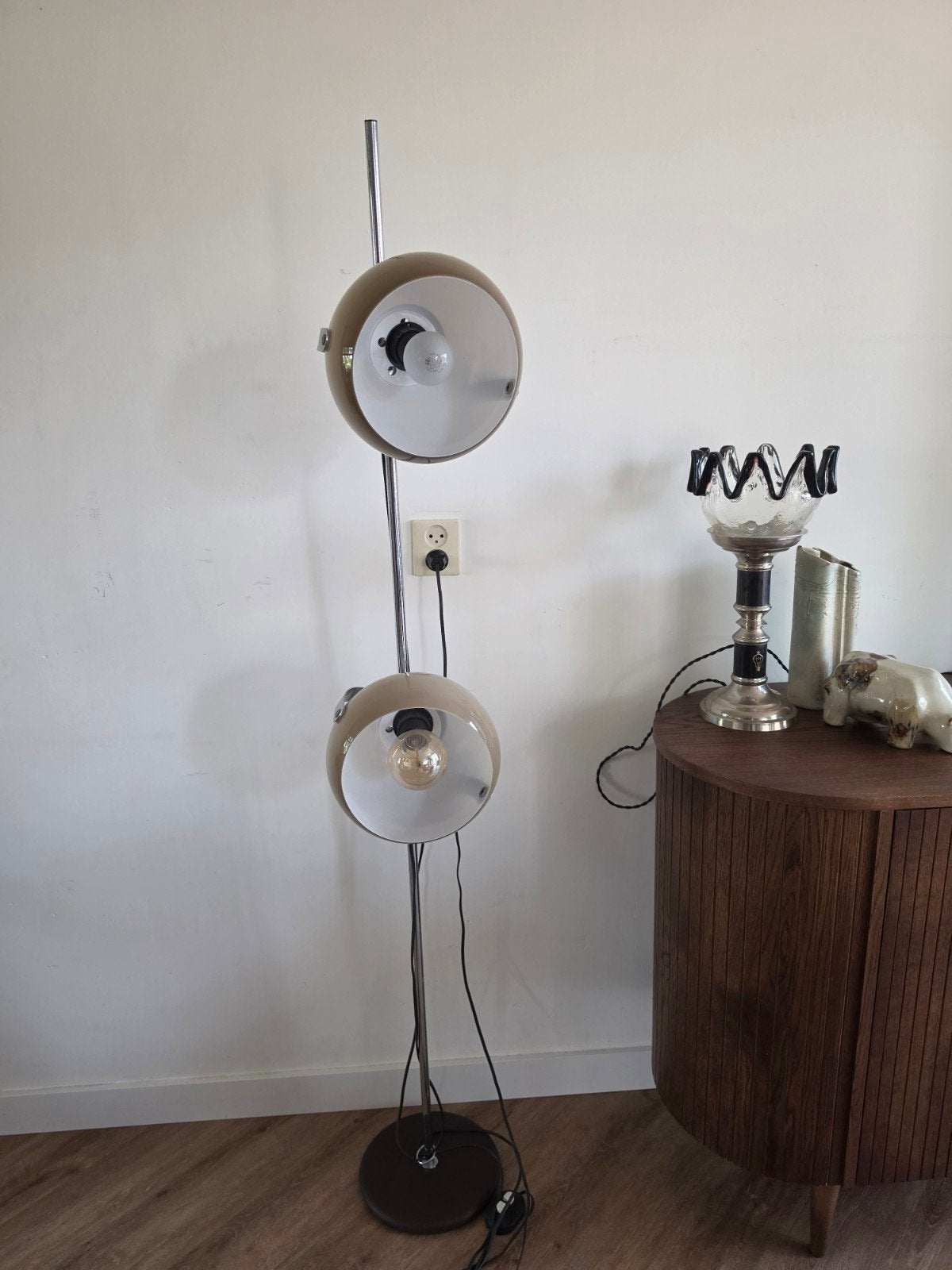 mushroom spaceage vloerlamp mid-century Herda/Dijkstra, Ophalen of Verzenden, Gebruikt, 150 tot 200 cm