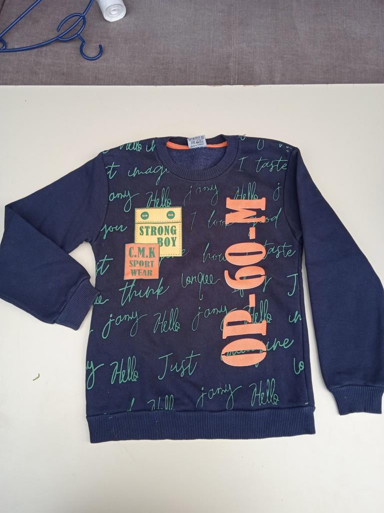 Stoere donkerblauwe trui voor jongens - CMK Sport Wear, Ophalen of Verzenden, Nieuw, CMK Sport Wear, Jongen