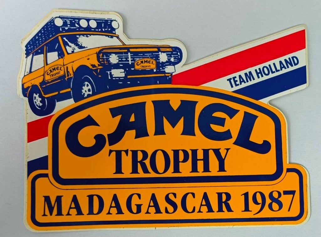 Sticker Camel Trophy Madagascar 1987 (Team Holland), Ophalen of Verzenden, Zo goed als nieuw, Merk