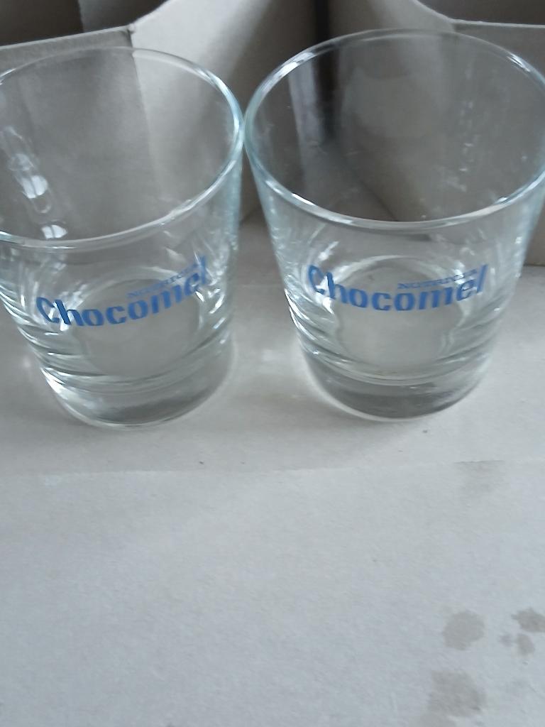 Vintage chocomel glazen, Verzamelen, Glas en Borrelglaasjes, Ophalen of Verzenden, Nieuw, Overige typen