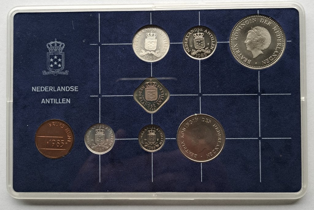 Jaarset Nederlandse Antillen 1985, Ophalen of Verzenden, Koningin Beatrix, Overige waardes, Setje