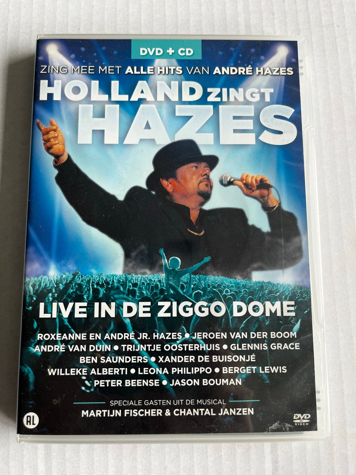 Holland Zingt Hazes Live in Ziggo Dome DVD + CD, Alle leeftijden, Concert, Gebruikt, Inclusief DVD