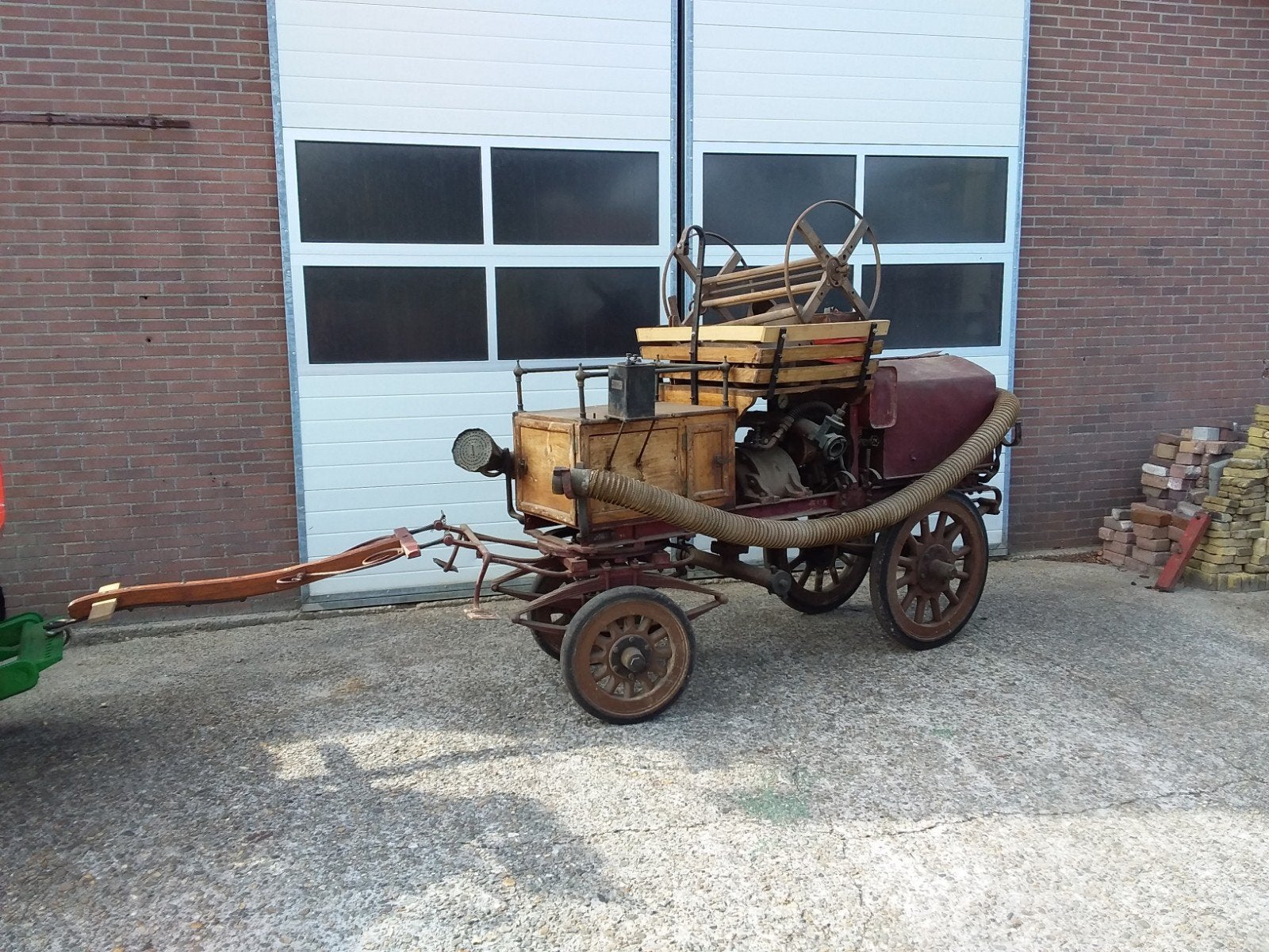 antieke brandweer, Ophalen