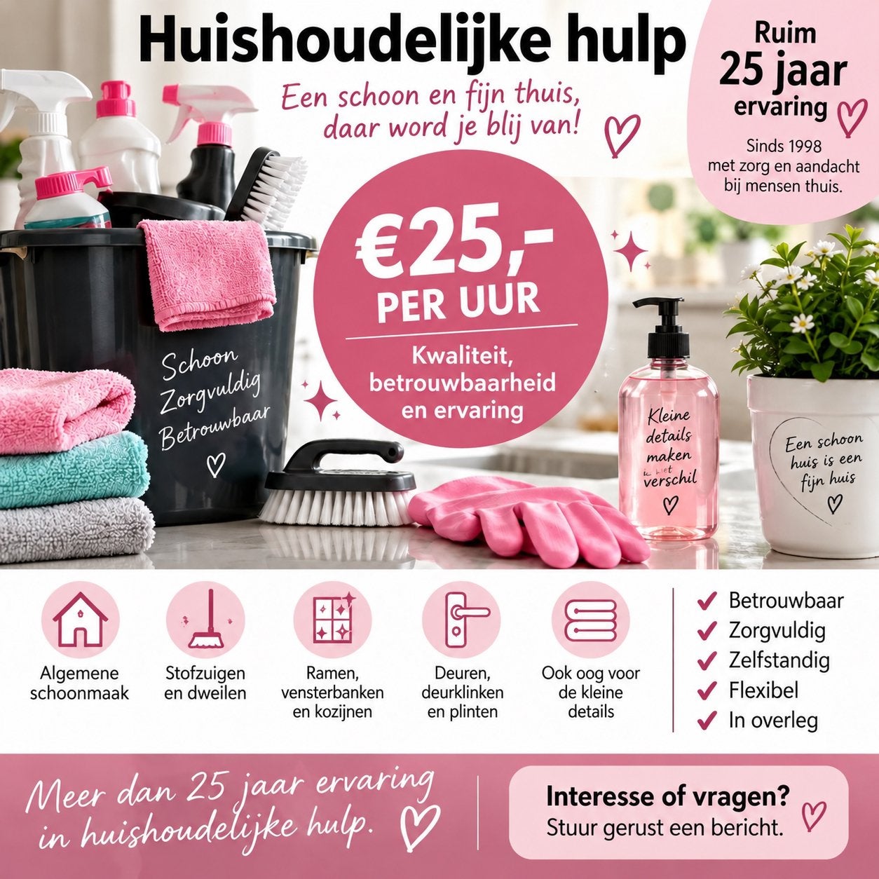 Persoonlijke hulp aan huis & onderweg Gezelschap & uitjes, Koken