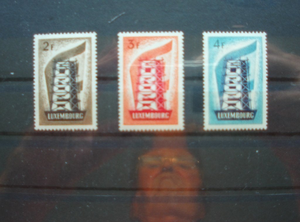 Luxemburg 1956 Cept serie compleet M555/557 cw € 300,00, Ophalen of Verzenden, Buitenland