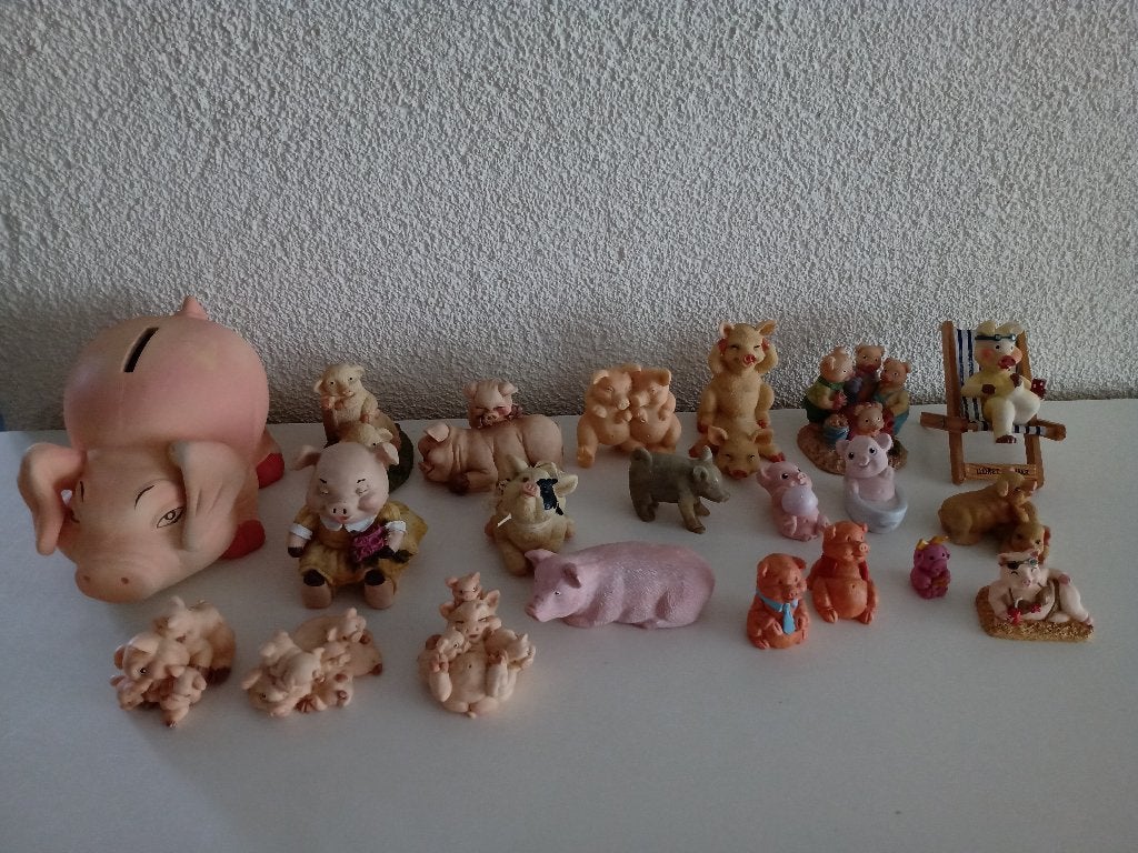 Allerlei Beeldjes van een Varkentjes Verzameling, Verzamelen, Ophalen of Verzenden, Gebruikt, Boerderijdier, Beeldje of Figuurtje