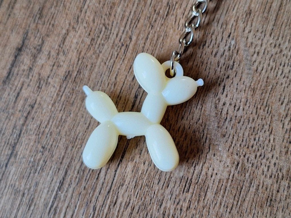 Sleutelhanger : Ballon Hondje : Wit !!, Info@keycharms.nl, Overige typen, Nieuw, Medemblik
