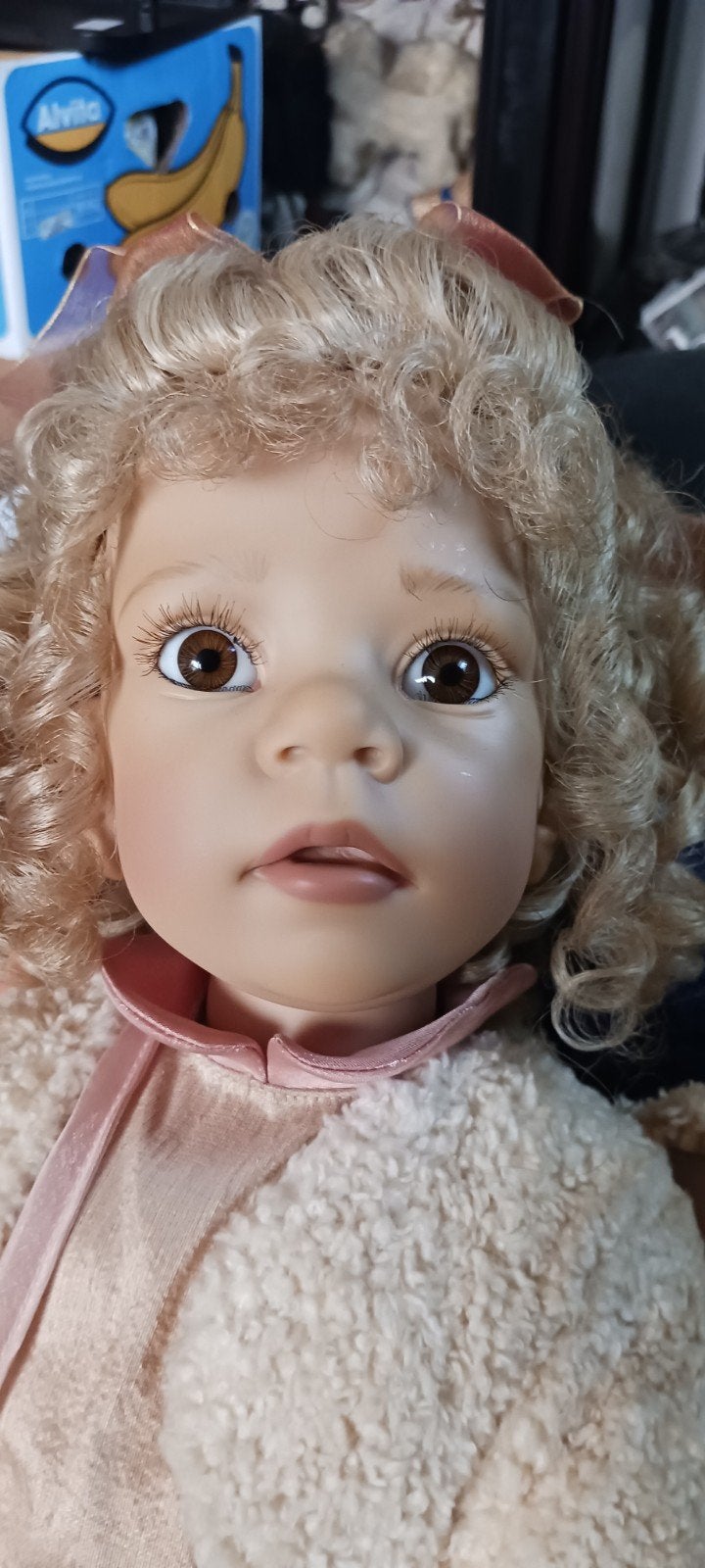 Mooie Gotz pop, origineel gekleed, ca. 65 cm, Ophalen of Verzenden