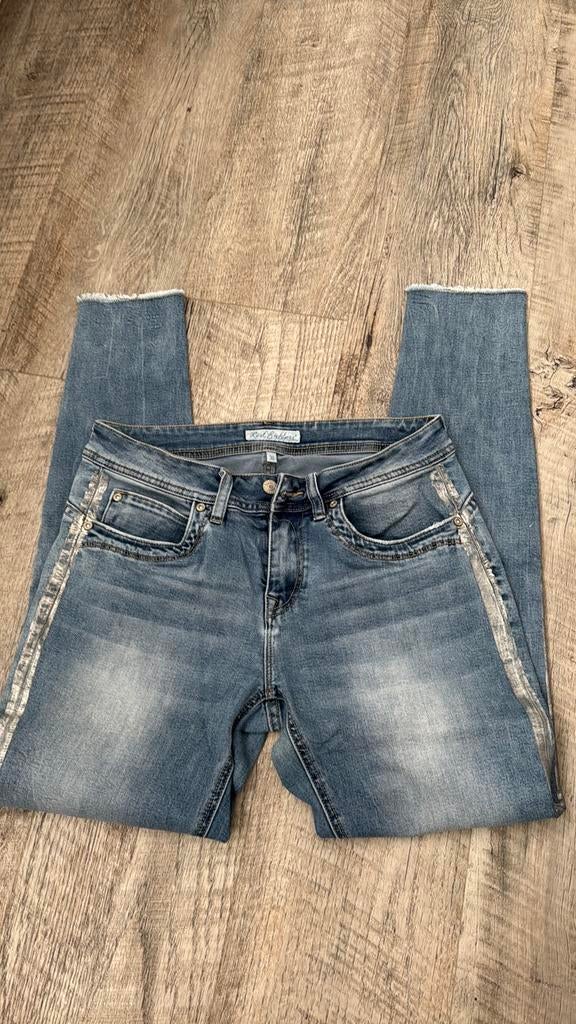 Stoere red button spijkerbroek 38, Ophalen of Verzenden, Zo goed als nieuw, Zwart, W30 - W32 (confectie 38/40)