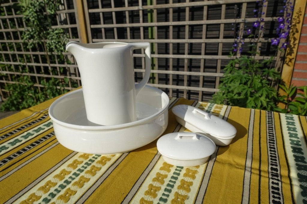 antiek creme kleurig lampetstel, Ophalen