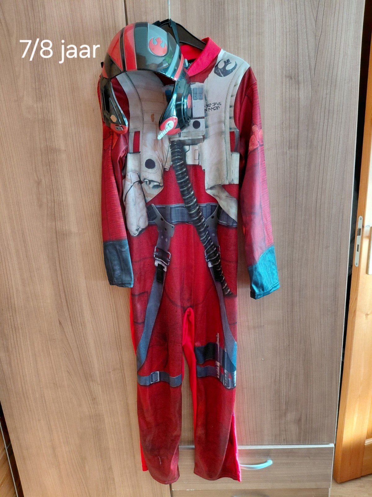 Star Wars X-Wing Piloot Kostuum - Maat 7/8 jaar, Ophalen of Verzenden, Gebruikt, 122 t/m 128, Jongen of Meisje
