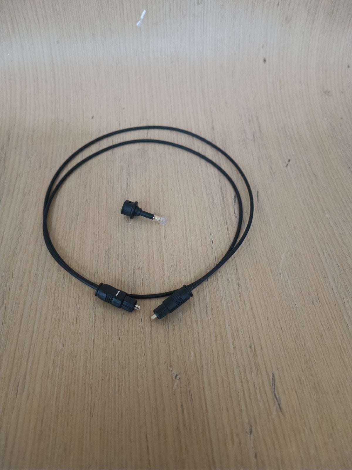 Optische kabel met 3,5 mm audiojack adapter, Audio, Tv en Foto, Audiokabels en Televisiekabels, Ophalen of Verzenden, Gebruikt
