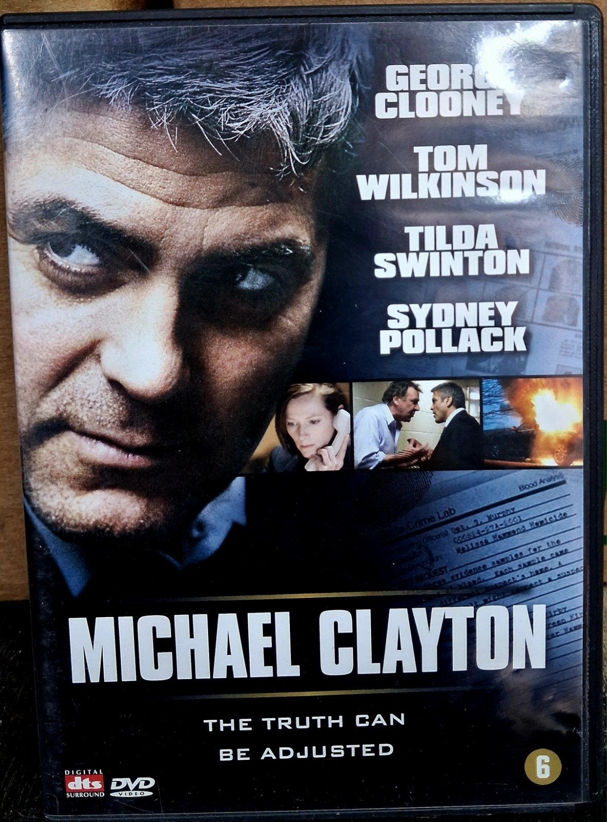 Michael Clayton DVD - Spannende rechtbankthriller, Cd's en Dvd's, Psychologische thriller, Ophalen of Verzenden, Vanaf 6 jaar