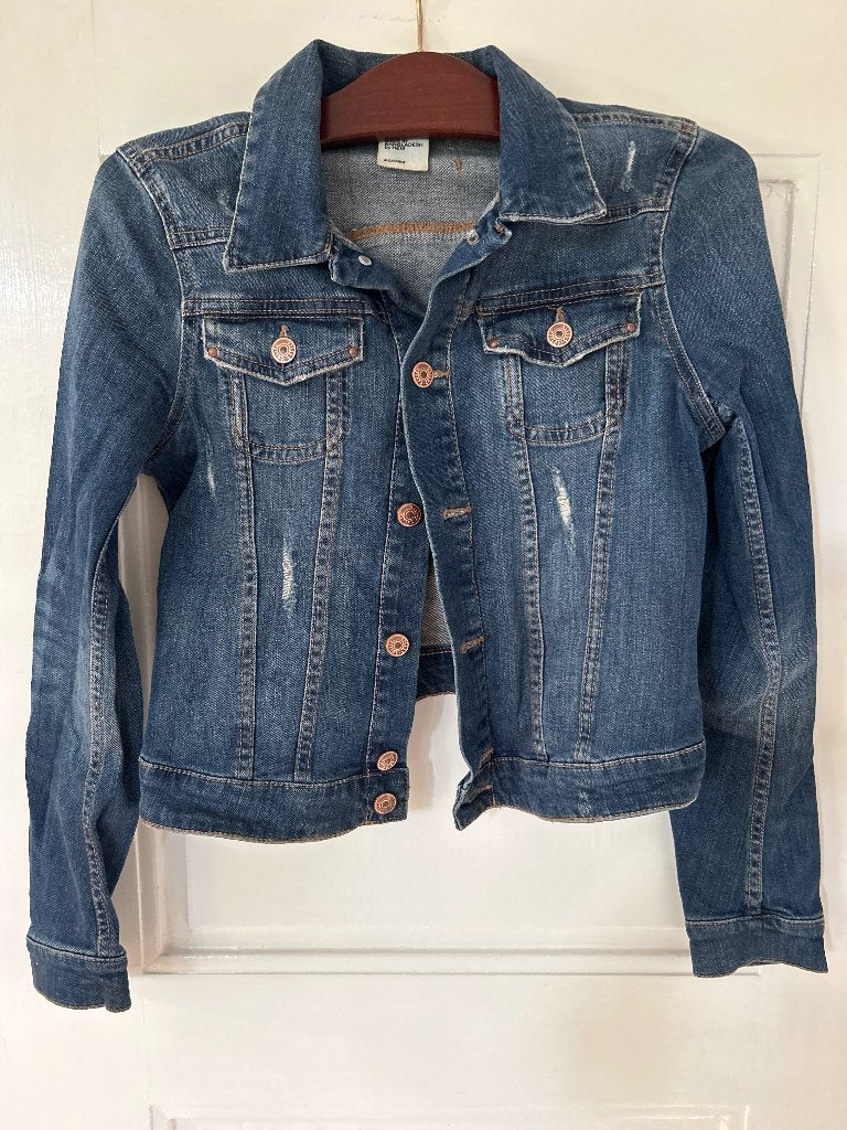 Spijkerjas maat 36 denim H&M, H&M, Blauw, Ophalen of Verzenden, Zo goed als nieuw