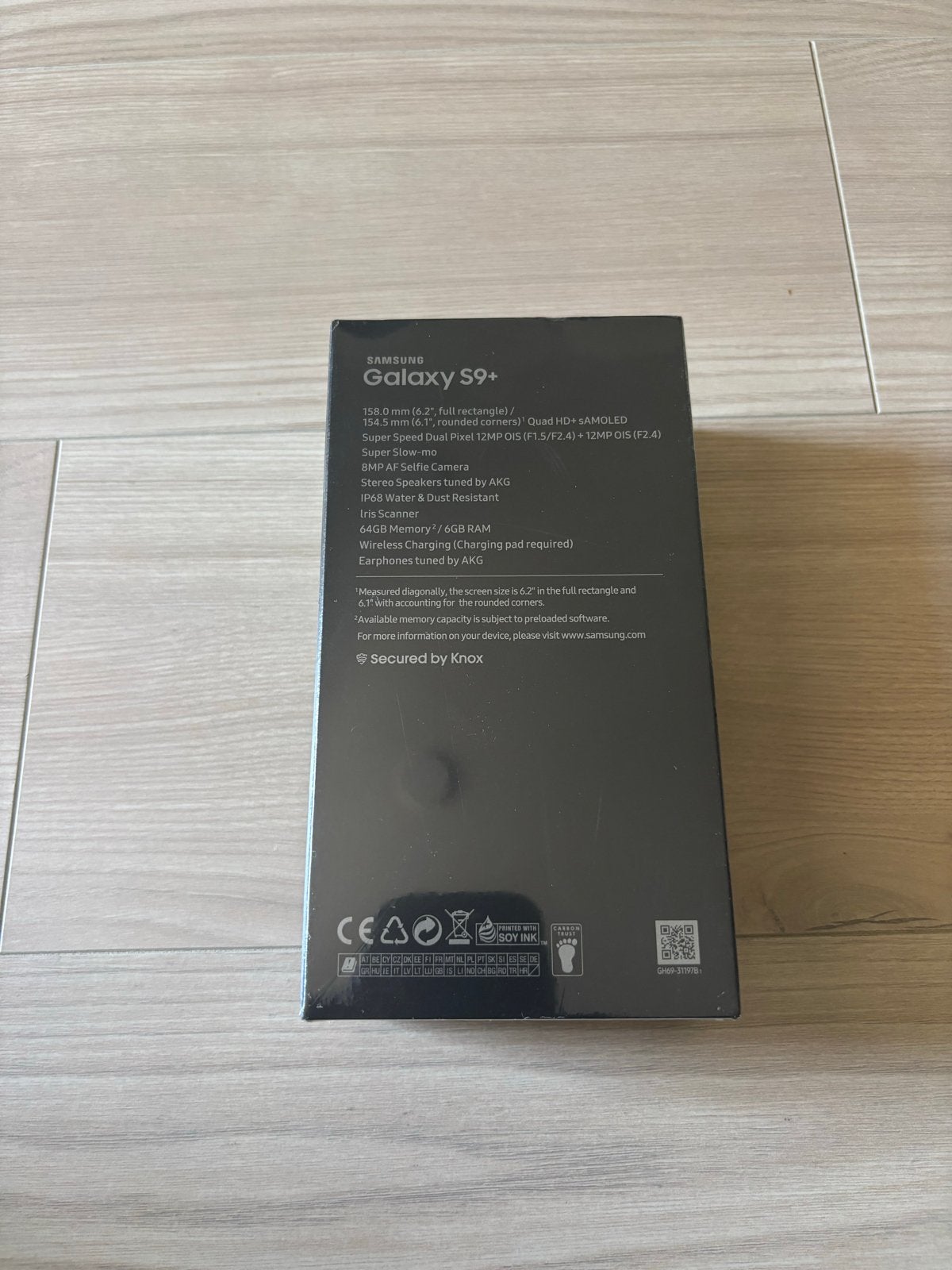 Samsung Galaxy S9+ 64GB Zwart - nieuw, Telecommunicatie, Mobiele telefoons | Samsung, Zwart, Touchscreen, Nieuw, Ophalen of Verzenden