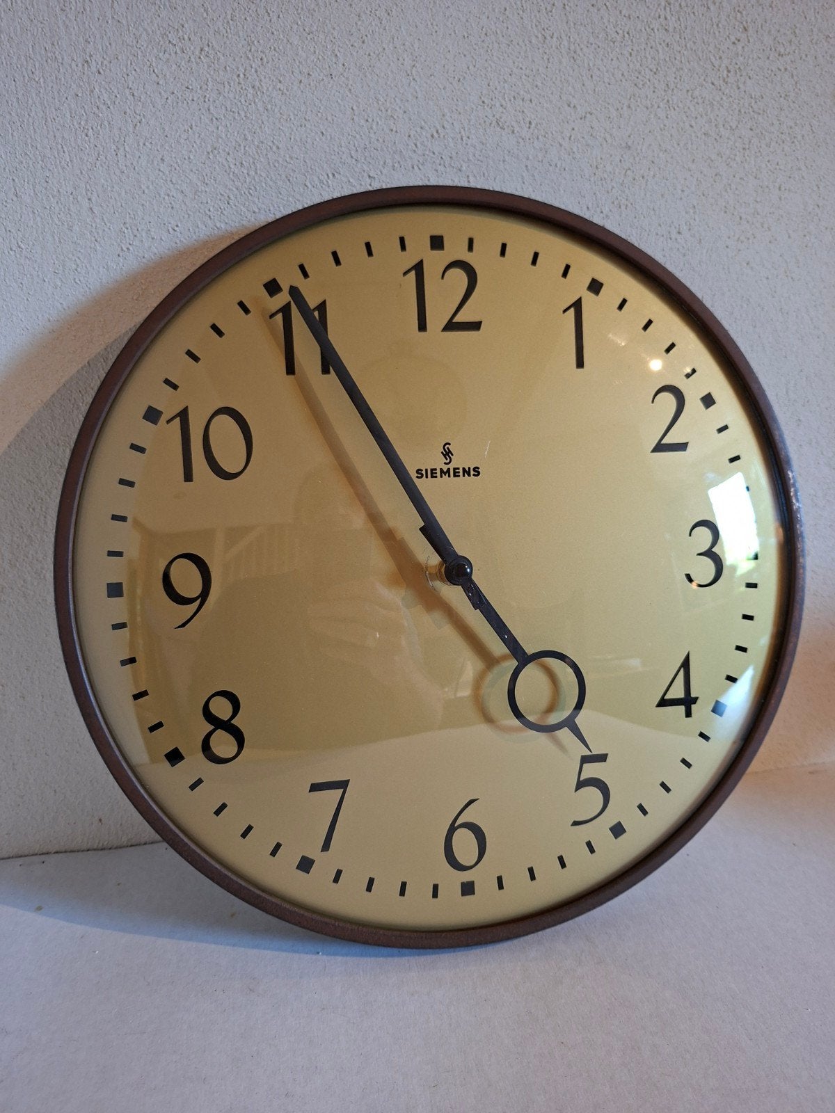 vintage Siemens wandklok, Ophalen of Verzenden