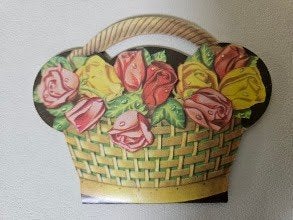 Naaldenkaartje naalden naaigerij bloemen naaimachine, Antiek en Kunst, Verzenden