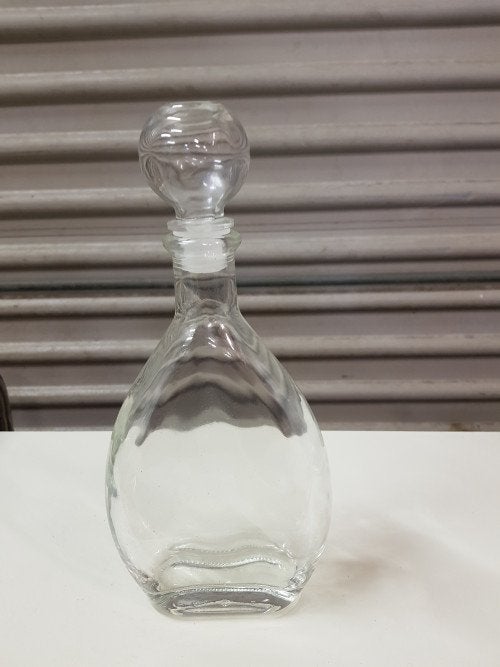 karaf van glas met dop, Ophalen of Verzenden, 'T Olde Gre-j, Info@toldegrej.nl, Endepoelstraat 20f Didam
