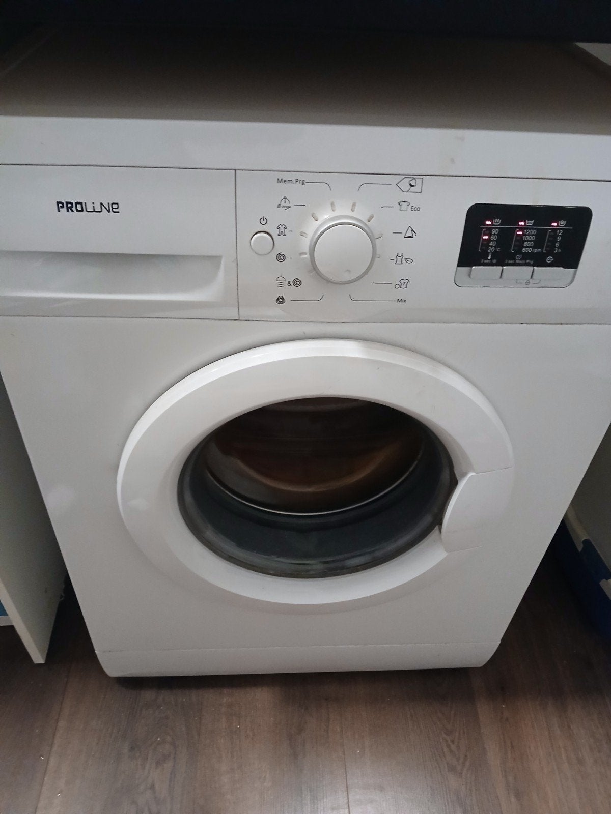 wasmachine, Witgoed en Apparatuur, Ophalen, Gebruikt, 1200 tot 1600 toeren, 85 tot 90 cm