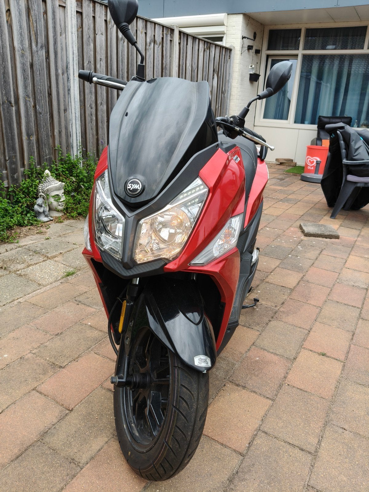 Sym Jet 14 Scooter - Rood, Goed Onderhouden, Ophalen, Gebruikt, Overige modellen, Maximaal 45 km/u
