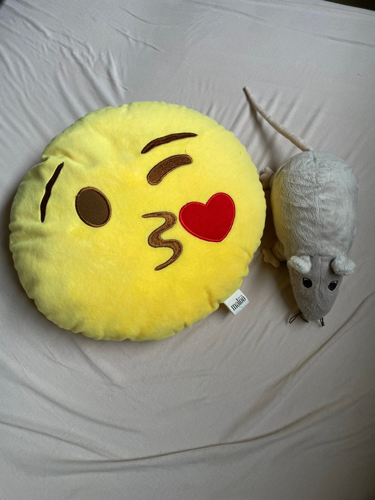 Smiley en rat knuffel, Ophalen of Verzenden, Zo goed als nieuw, Overige typen