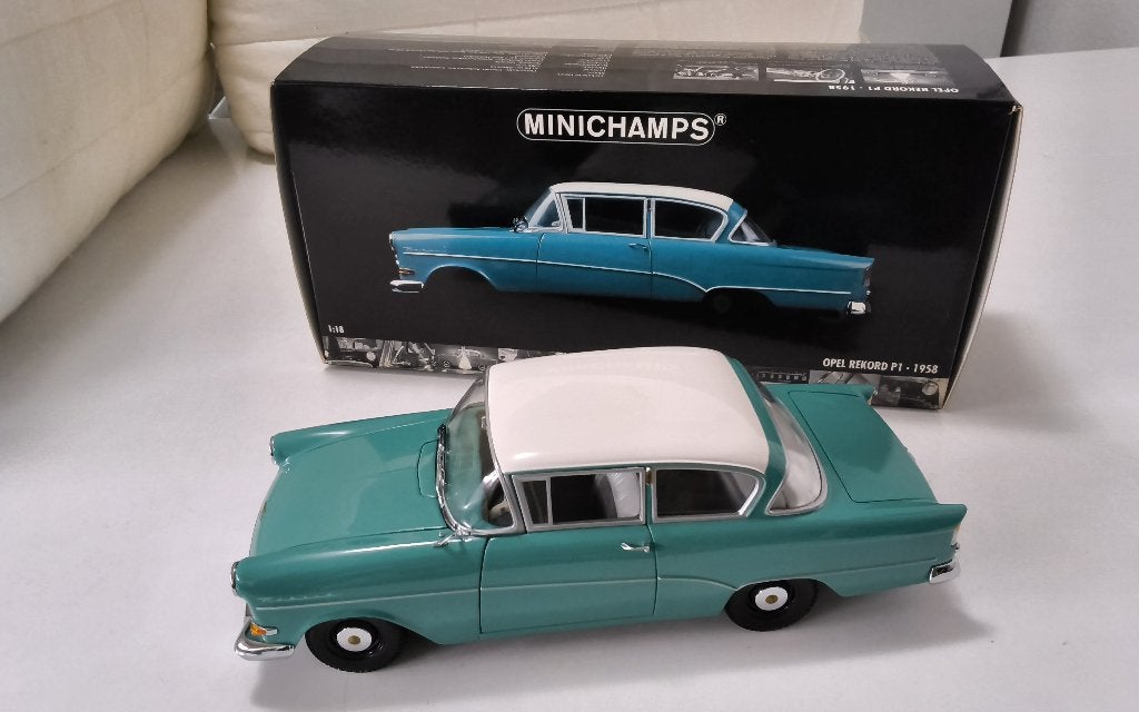 1/18 Opel Rekord P1 Minichamps, Ophalen of Verzenden, Nieuw, Auto, MiniChamps
