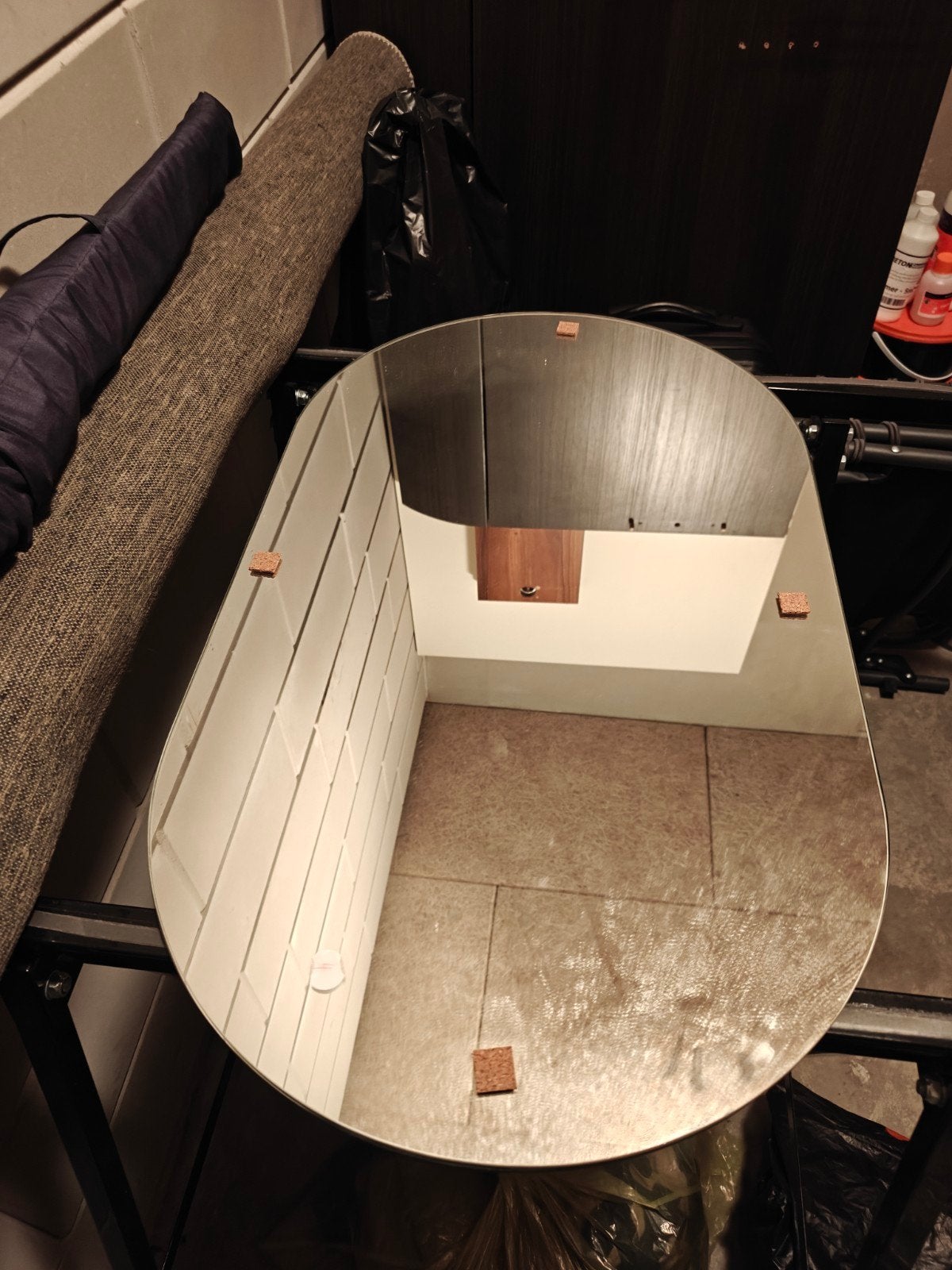 ovale Spiegels 2x, Ophalen, Minder dan 50 cm, Nieuw, Minder dan 100 cm