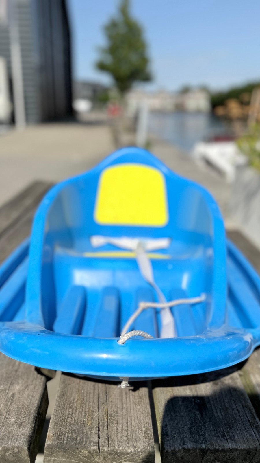Stiga Cruiser slee blauw - Zo goed als nieuw, Ophalen, Rugleuning, Zo goed als nieuw, Kunststof