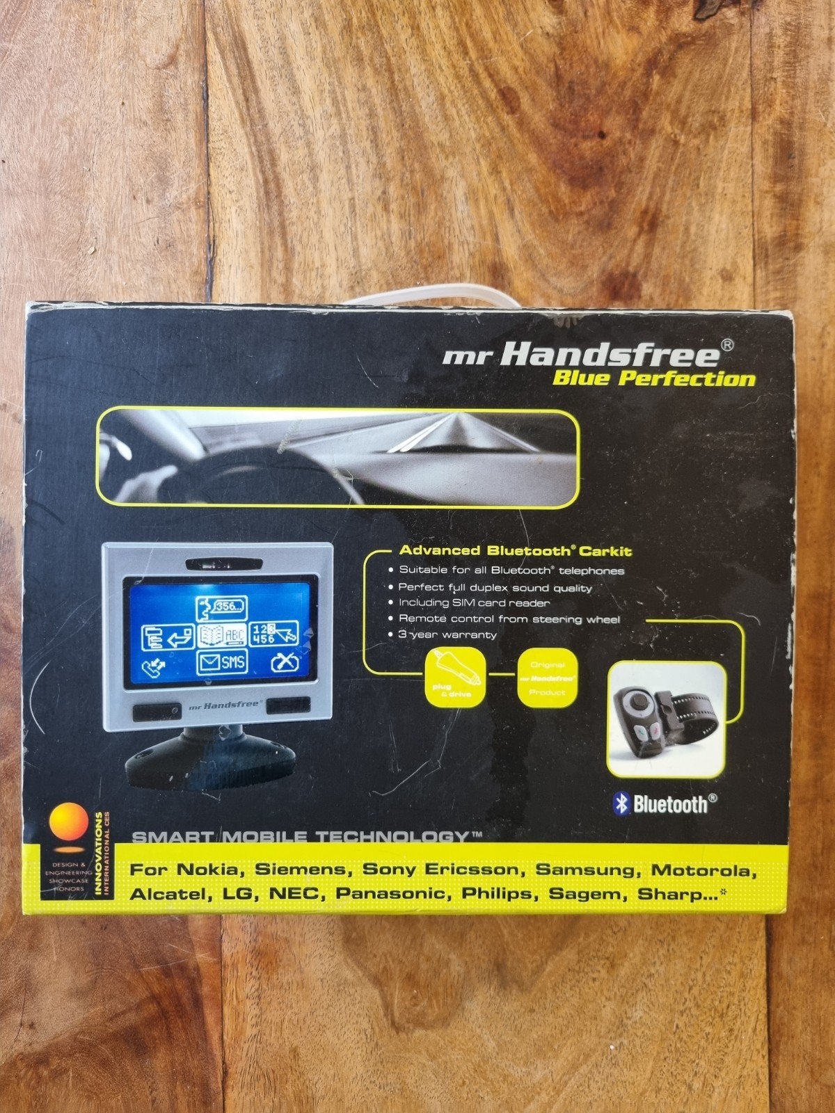 Mr Handsfree Blue Perfection Pro Carkit - Nieuw in doos!, Complete carkit, Nieuw, Ophalen of Verzenden, Inbouw