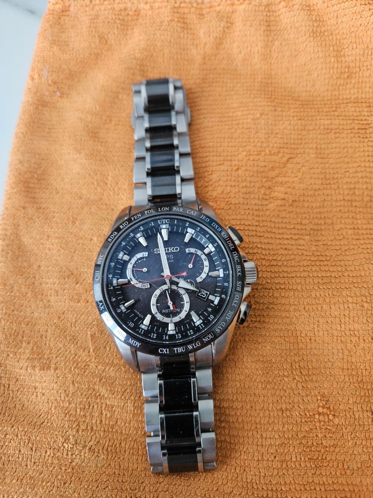Seiko Astron GPS Solar Horloge - Zo goed als nieuw, Polshorloge, Overige materialen, Ophalen of Verzenden, Zo goed als nieuw