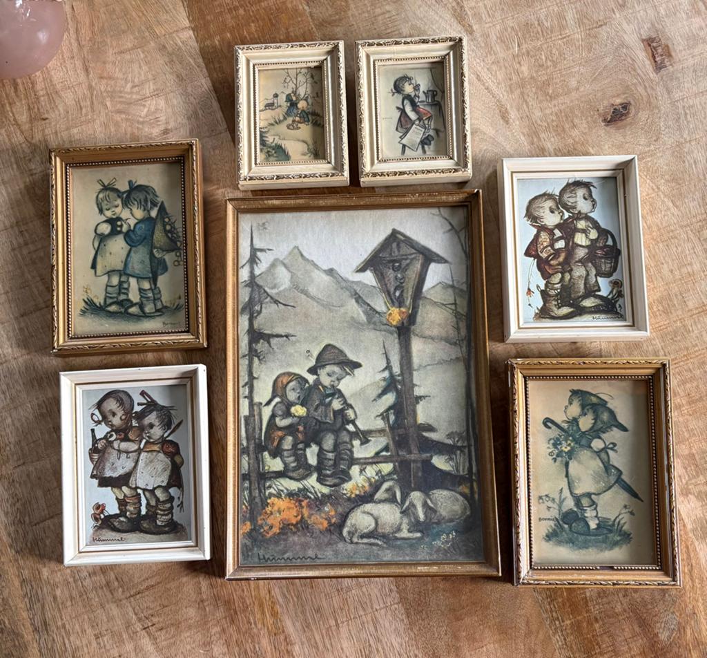 Hummel schilderijtjes, Antiek en Kunst, Kunst | Tekeningen en Foto's, Ophalen of Verzenden