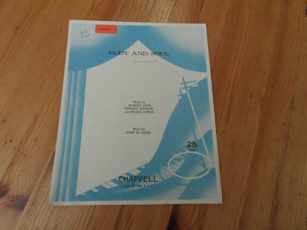 Body and soul - john w. Green, Gebruikt, Gitaar, Ophalen of Verzenden, Artiest of Componist
