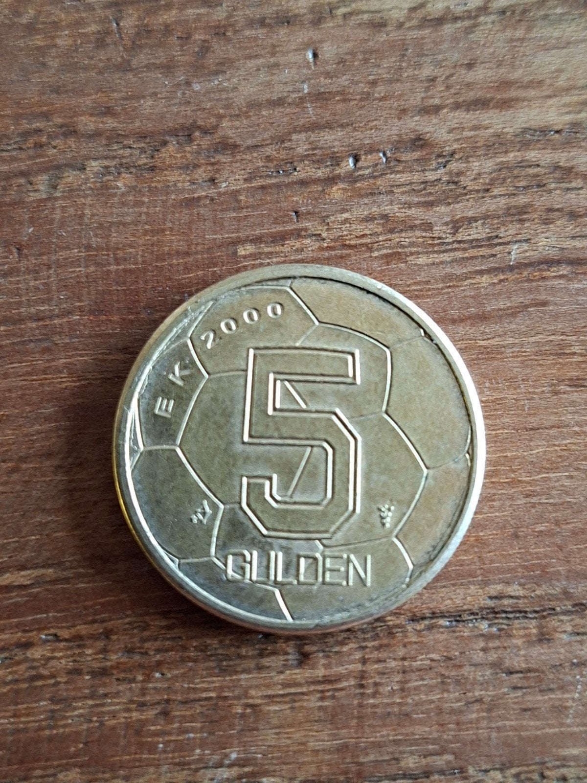 5 Gulden EK 2000 munt Koningin Beatrix, Postzegels en Munten, Ophalen of Verzenden, Koningin Beatrix, 5 gulden, Losse munt