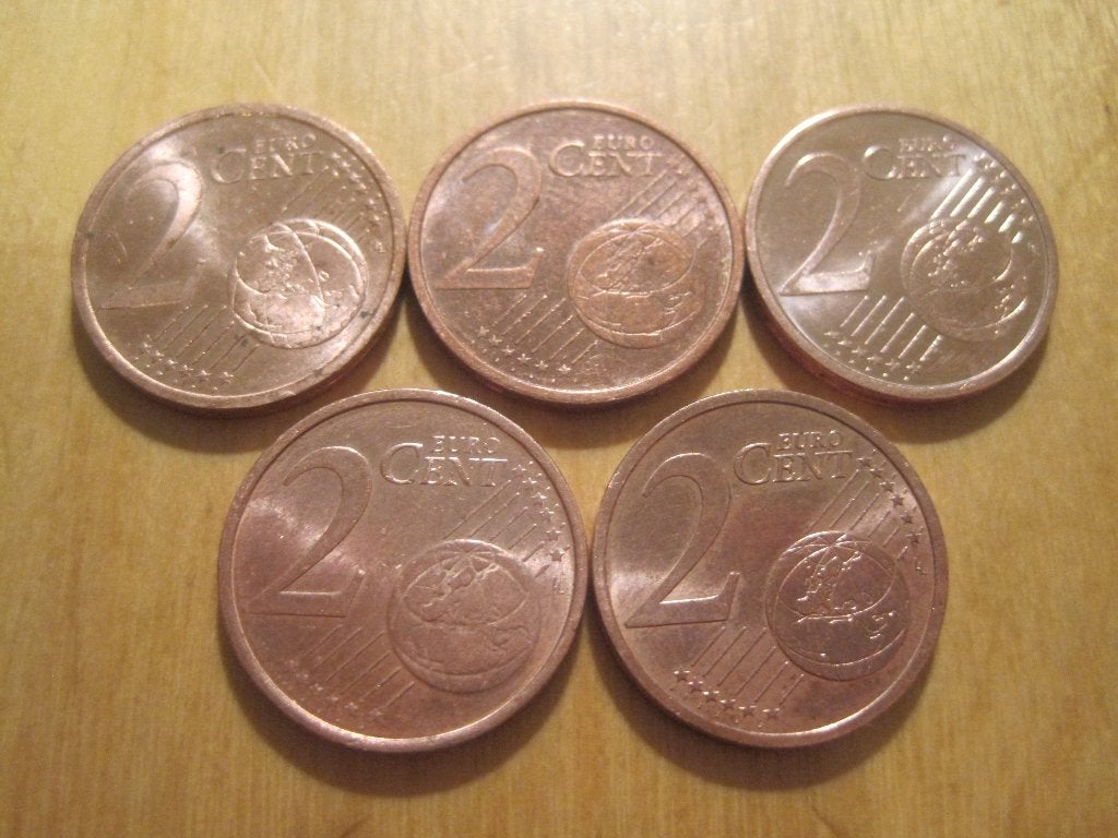 Euromunten Duitsland, Verzenden, Duitsland, 2 cent, Setje