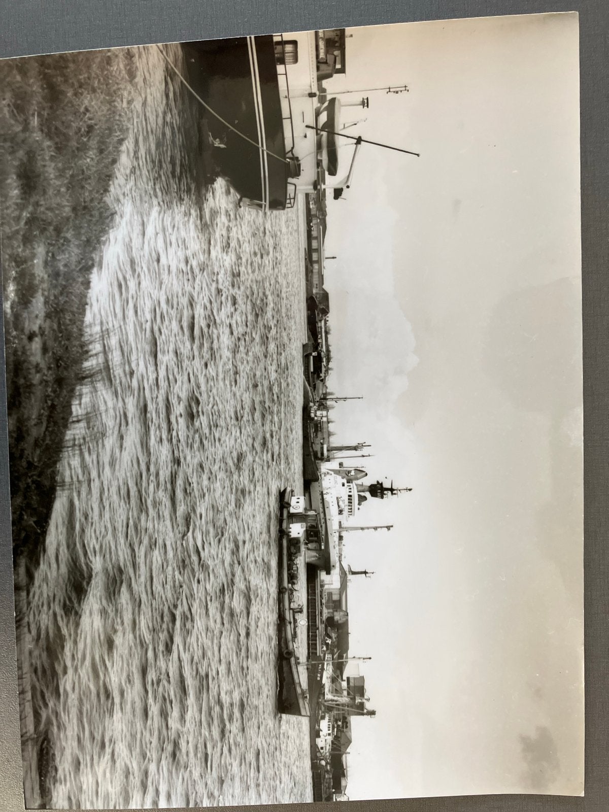 Grote foto 18x24 cm Binnenhaven Vlissingen met bunkerboot, Gebruikt, Verzenden, Foto, Gebouw