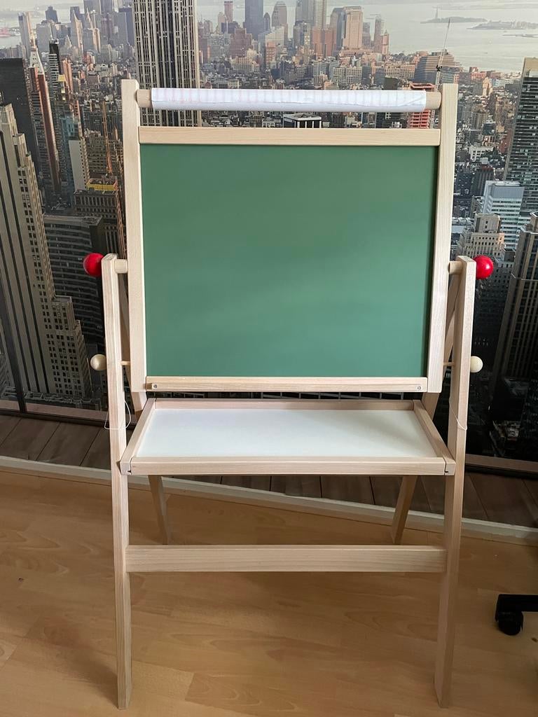 Houten schoolbord met krijt- en whiteboard functie, Ophalen, Nieuw, Krijtbord