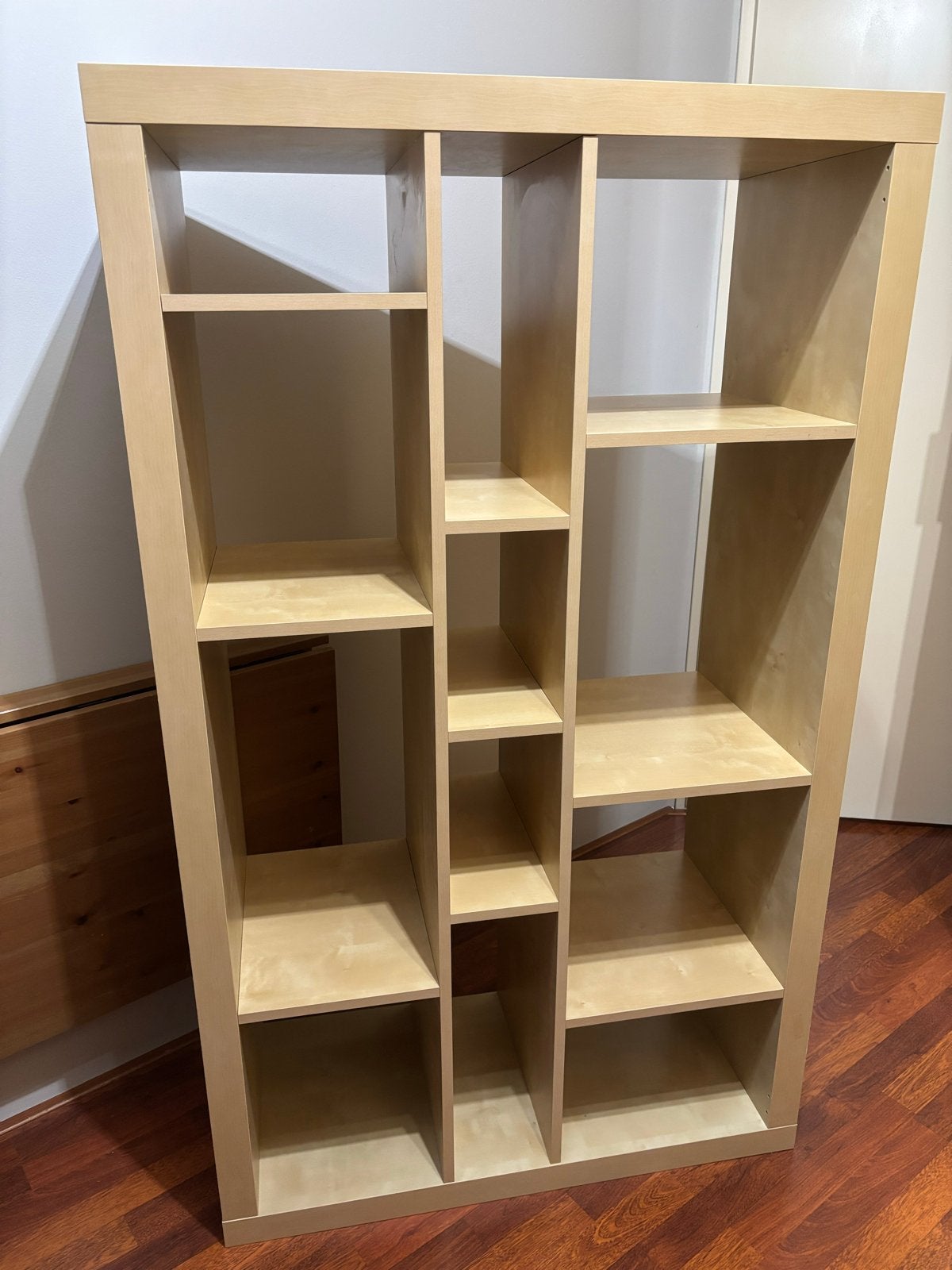 IKEA Expedit Kast / Boekenkast - Licht Hout, Huis en Inrichting, Ophalen, Met plank(en), Gebruikt, 100 tot 150 cm