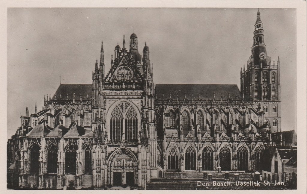 DEN BOSCH St. Jan Kerk, Verzamelen, Verzenden, 1940 tot 1960, Ongelopen, Noord-Brabant