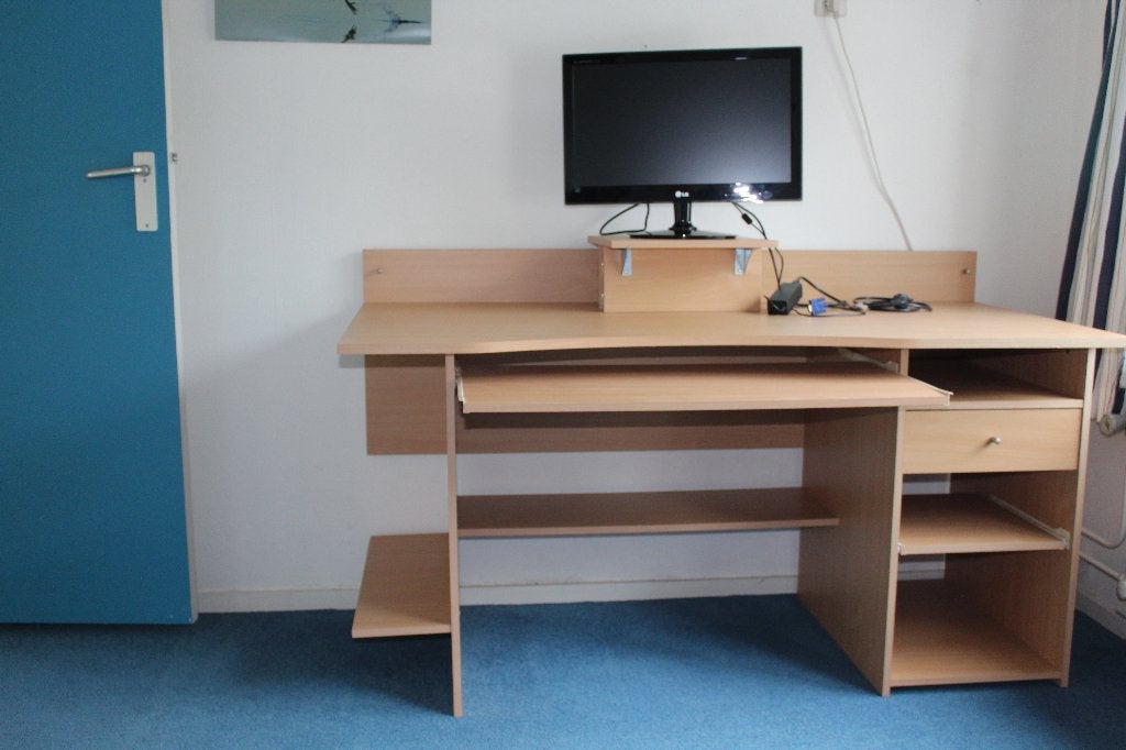 Bureau in goede staat, Ophalen, Gebruikt, 150 cm, Demontabel
