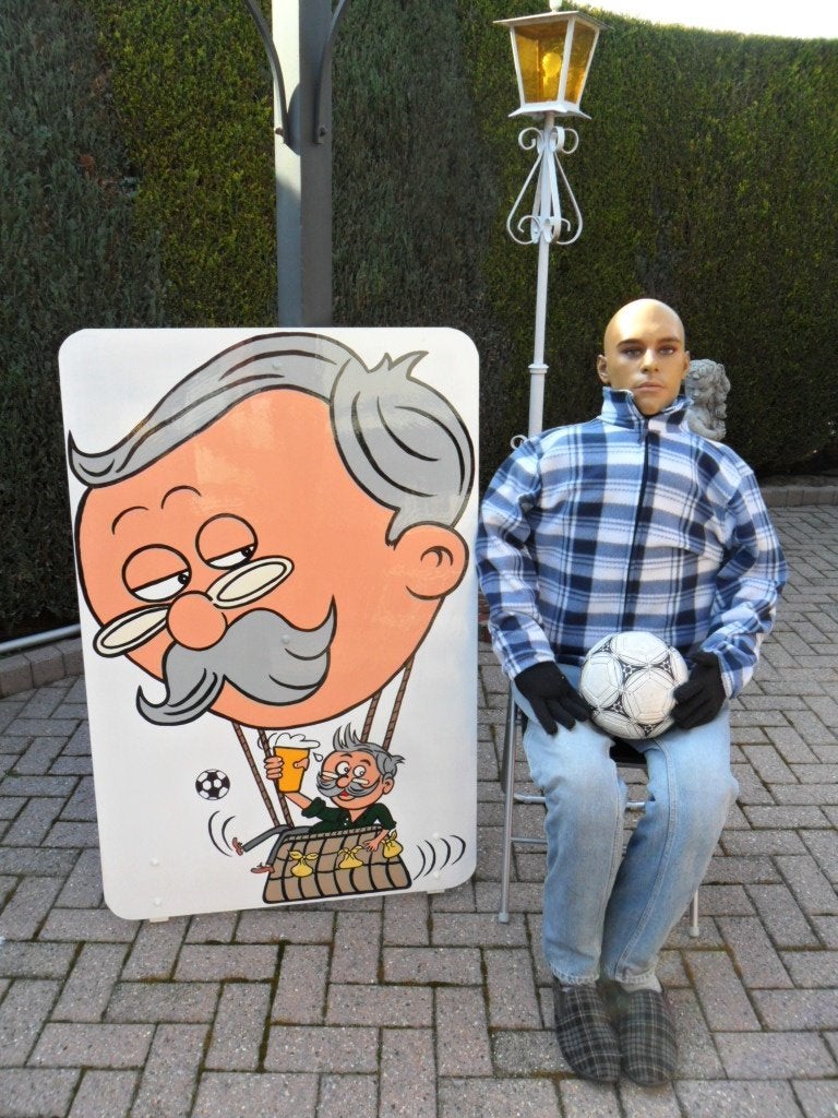 50 Abraham feestbord huren kan buiten in regen en wind staan, Ophalen