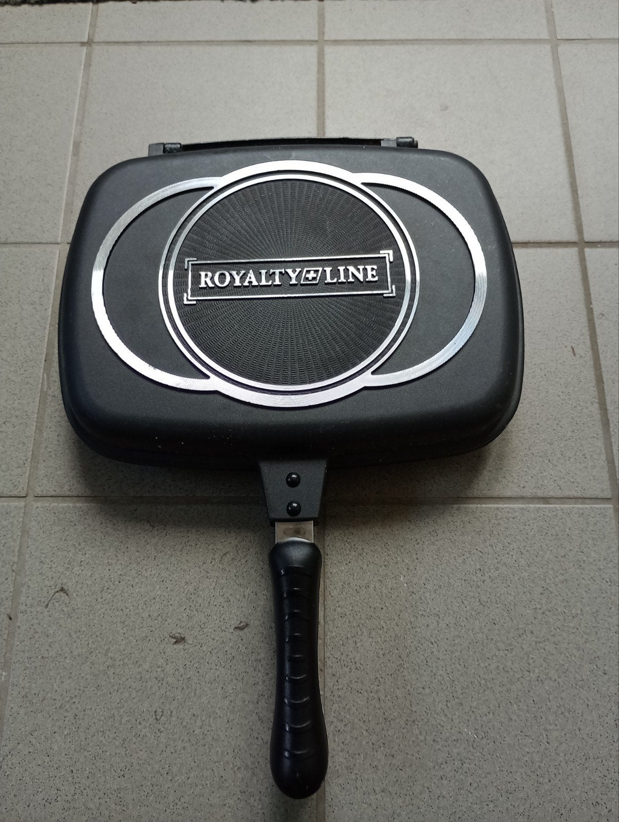 Zo goed als nieuwe dubbele grillpan afsluitbaar Royalty Line, Ophalen, Zo goed als nieuw