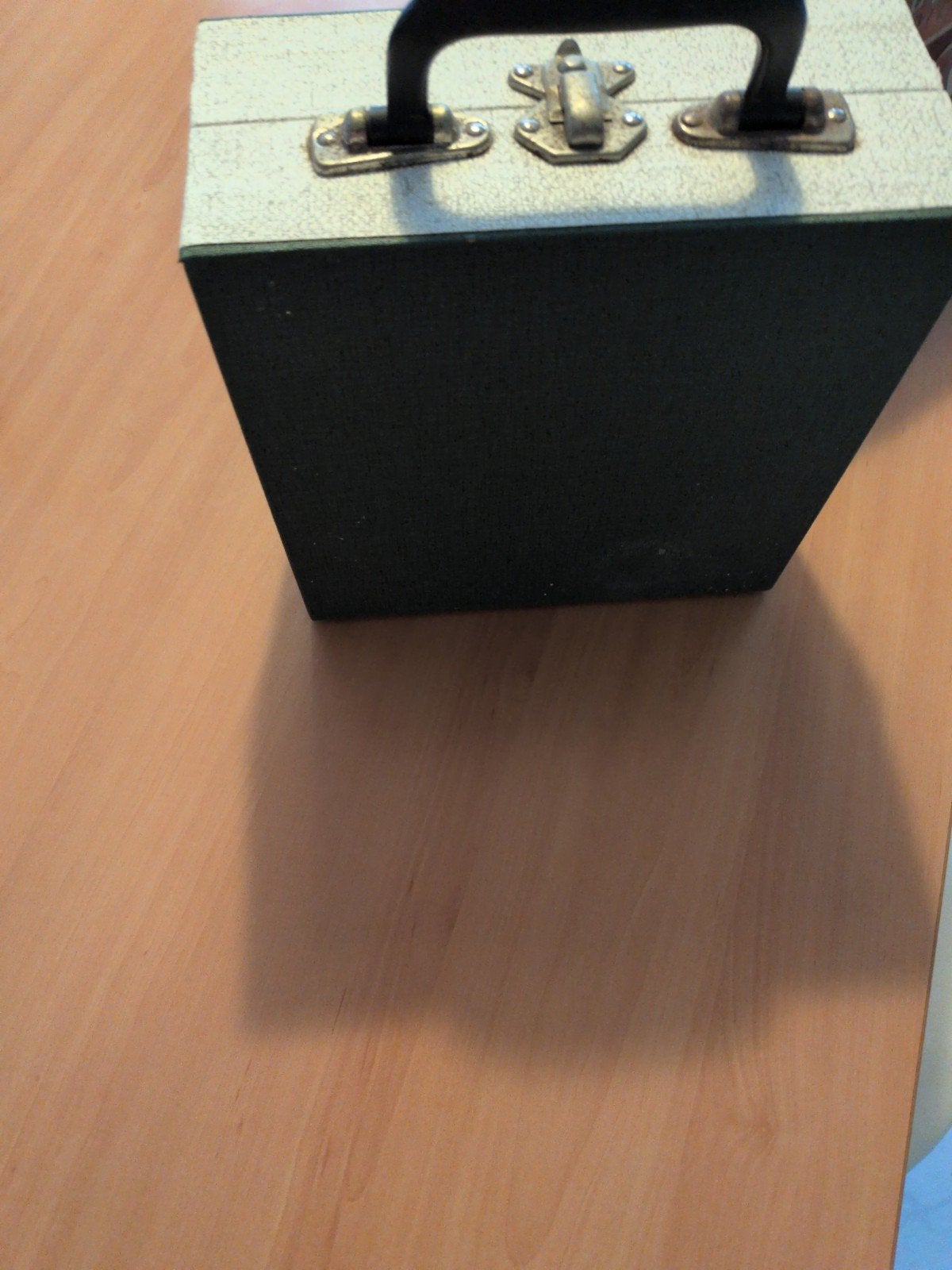 Vintage vinylplaten koffer met 7 inch singles, Ophalen, Gebruikt, 7 inch