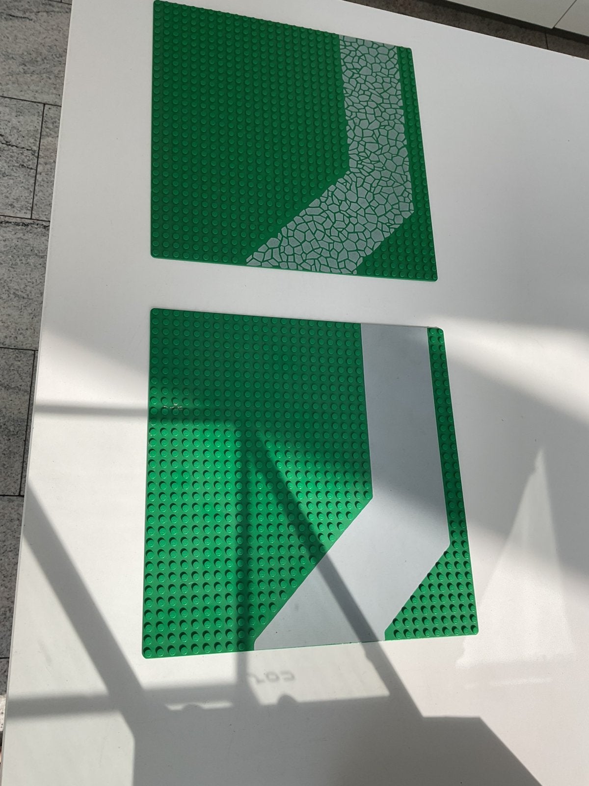 2 grote groene lego bouwplaten grondplaten bodemplaten, Kinderen en Baby's, Speelgoed | Duplo en Lego, Ophalen, Zo goed als nieuw