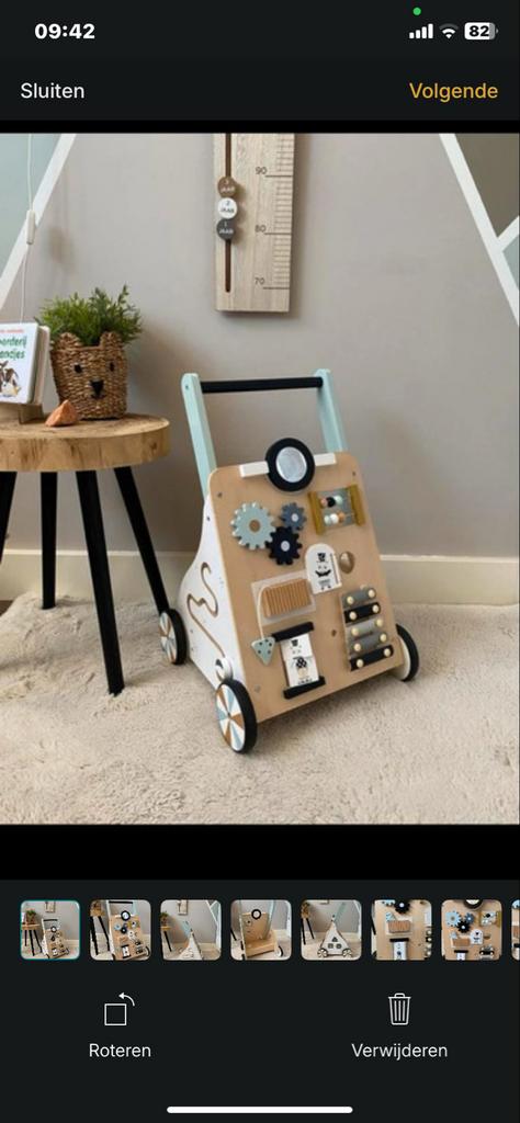 Loopwagen Petite Amelie, Kinderen en Baby's, Speelgoed | Houten speelgoed, Ophalen of Verzenden, Gebruikt, Rij- of Hobbelspeelgoed