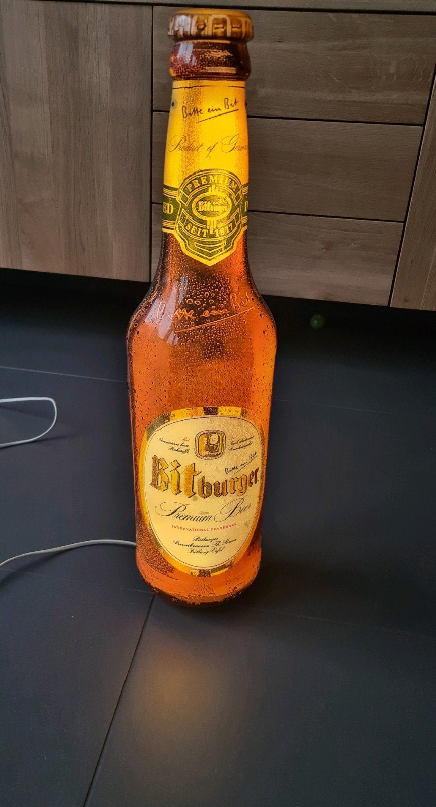 Bitburger Lichtreclame NIEUW, Ophalen of Verzenden, Nieuw, Reclamebord, Plaat of Schild, Overige merken